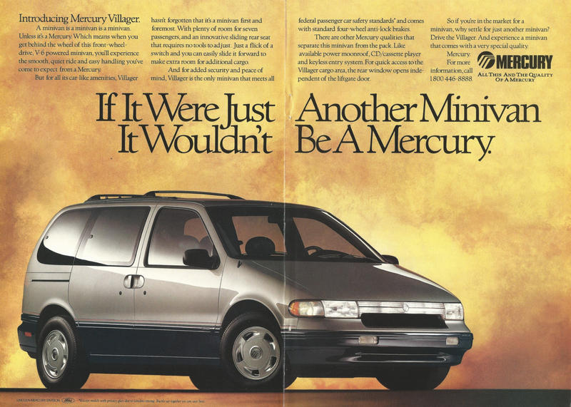 Illustration for article titled Meh Car Monday: Ugh, The Mercury Villager, Especially That Nautica One